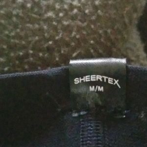 Sheertex black shaping tights med